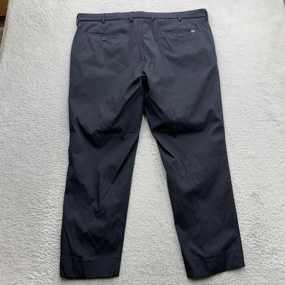 Peter Millar Mens Performance Trousers Navy Blue Stretch Golf Pants 42x30